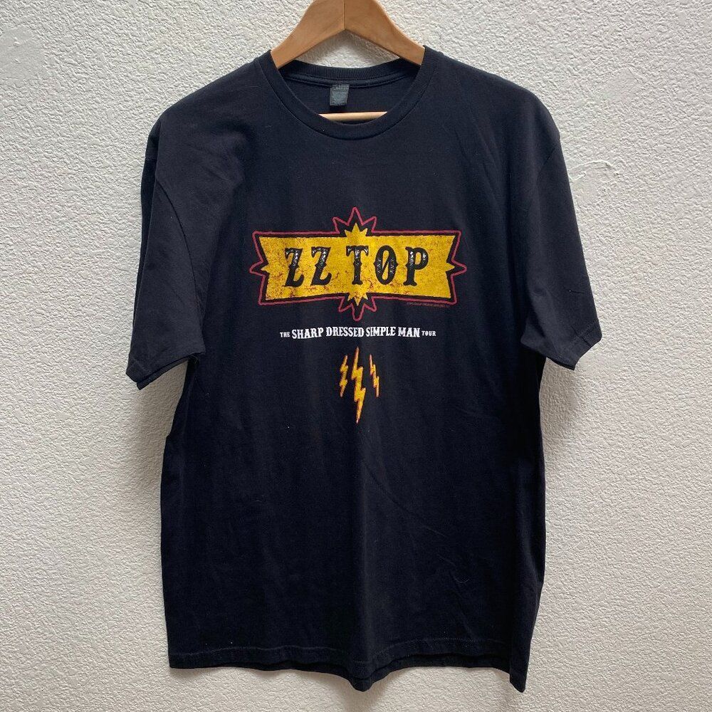 ZZ Top The Sharp Dressed Simple Man Tour 2023 T-Shirt Men's XL Concert Music